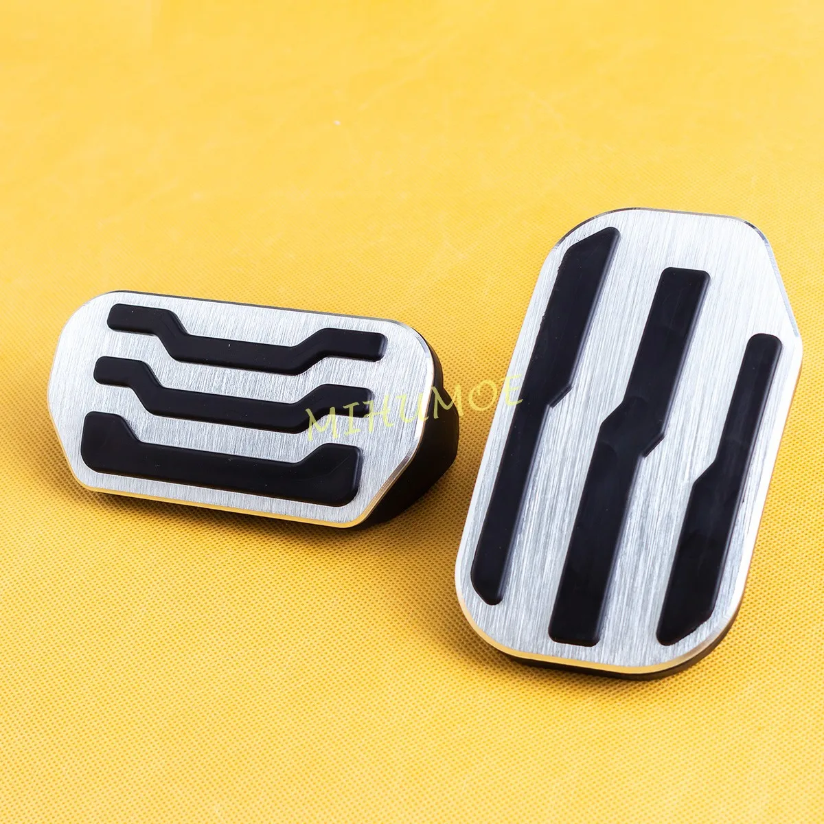 

For 2022-2025 Ford F-150 Expedition Lincoln Navigator Car Pedals Gas Brake Pedal Cover Aluminium Alloy Non Slip Black / Silver