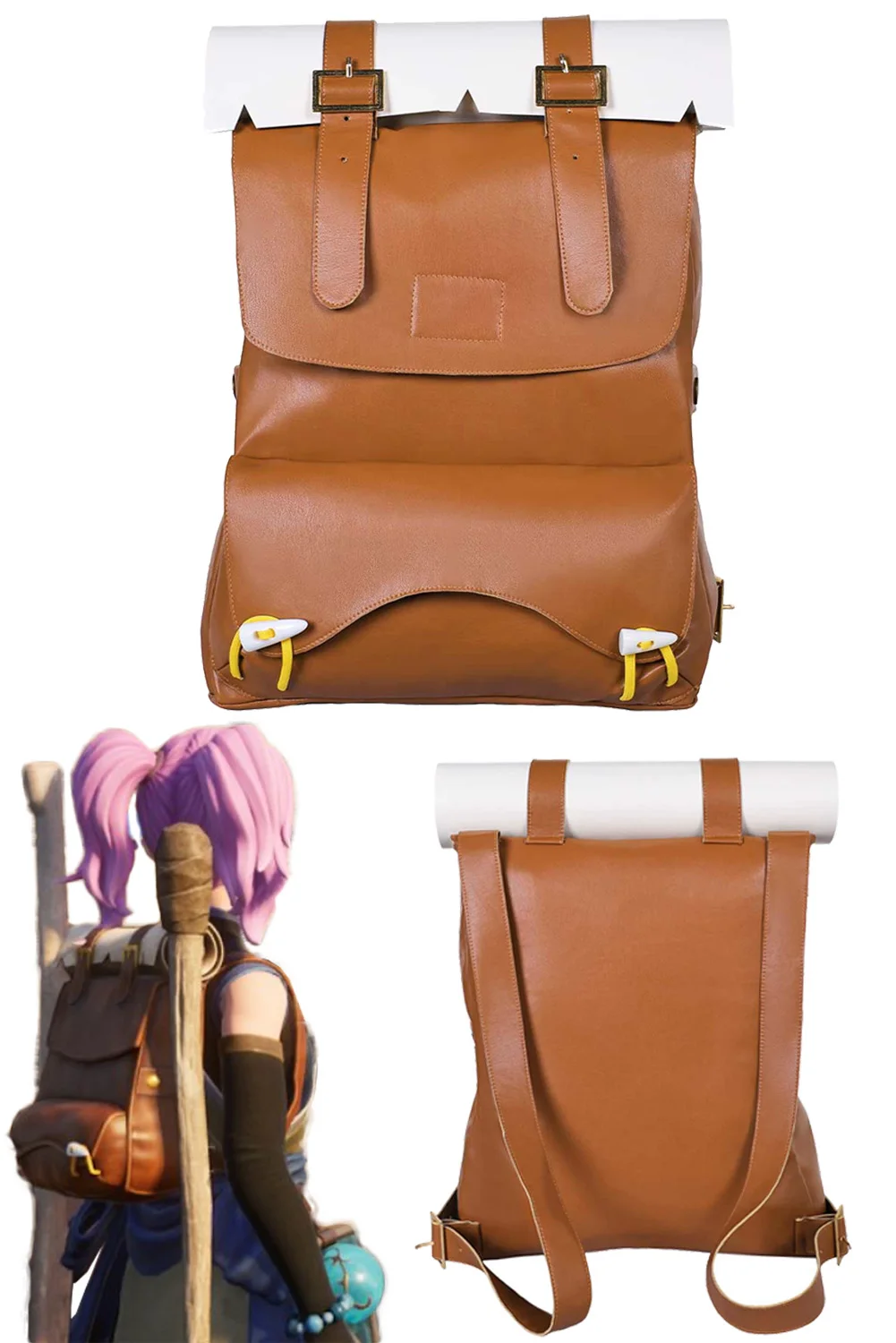 Anime Cosplay Backpack Casual Bag Travel Bagpack Game Pal Cosplay World Disguise Costume Accessories Women Girls Props