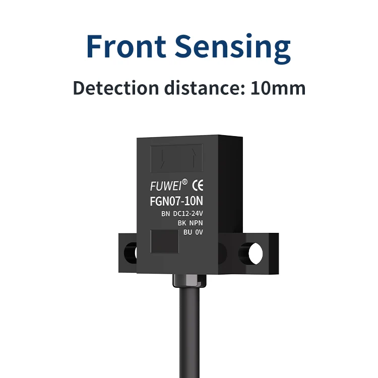 FGN07-10N Compact size Diffuse Reflection Square Photoelectric Switch  Detection Distance 10mm Photoelectric Sensor