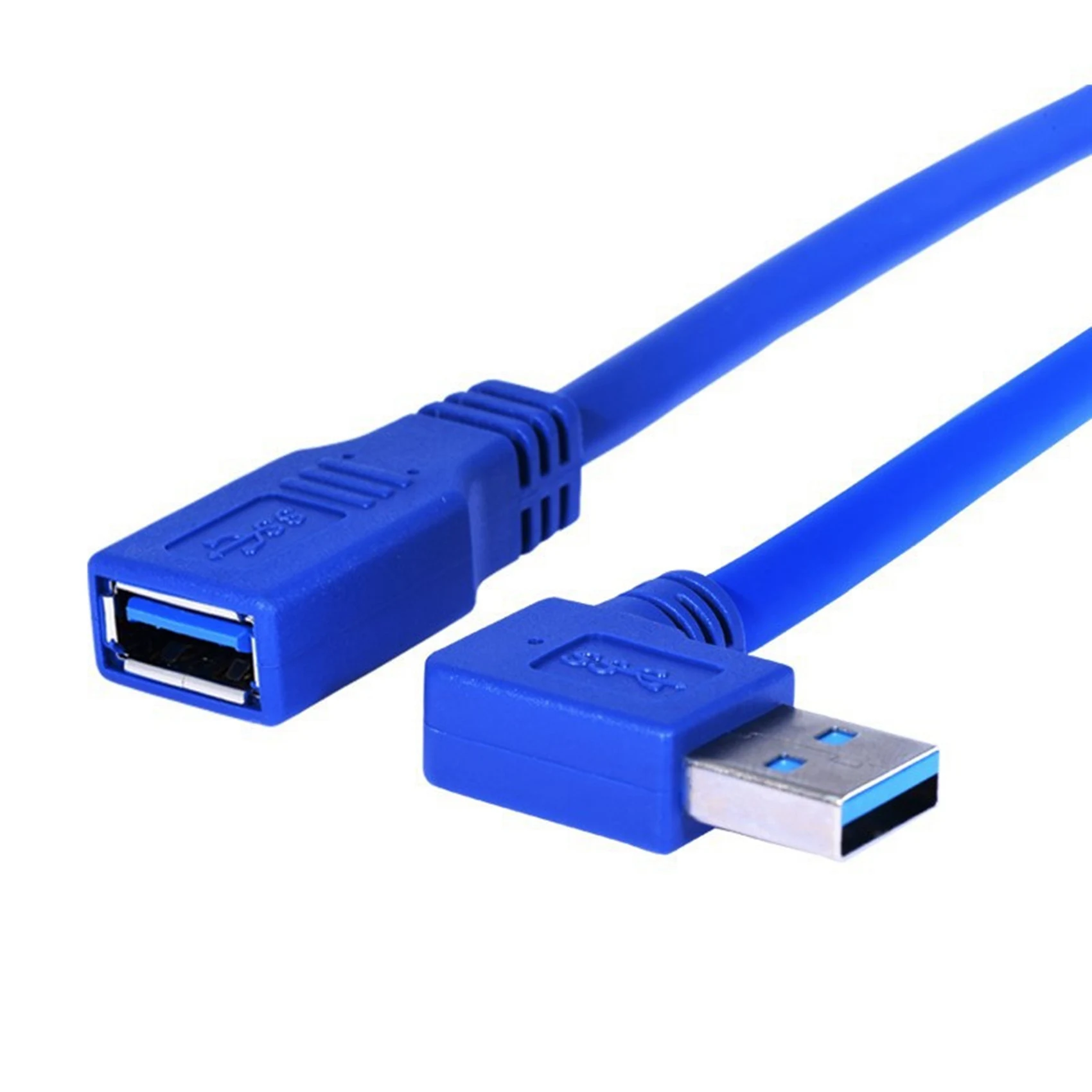 USB3. 0 Extension Cable Right Elbow USB90 Degree Data Cable USB Connection Cable Male to Female Adapter Cable 0.3M