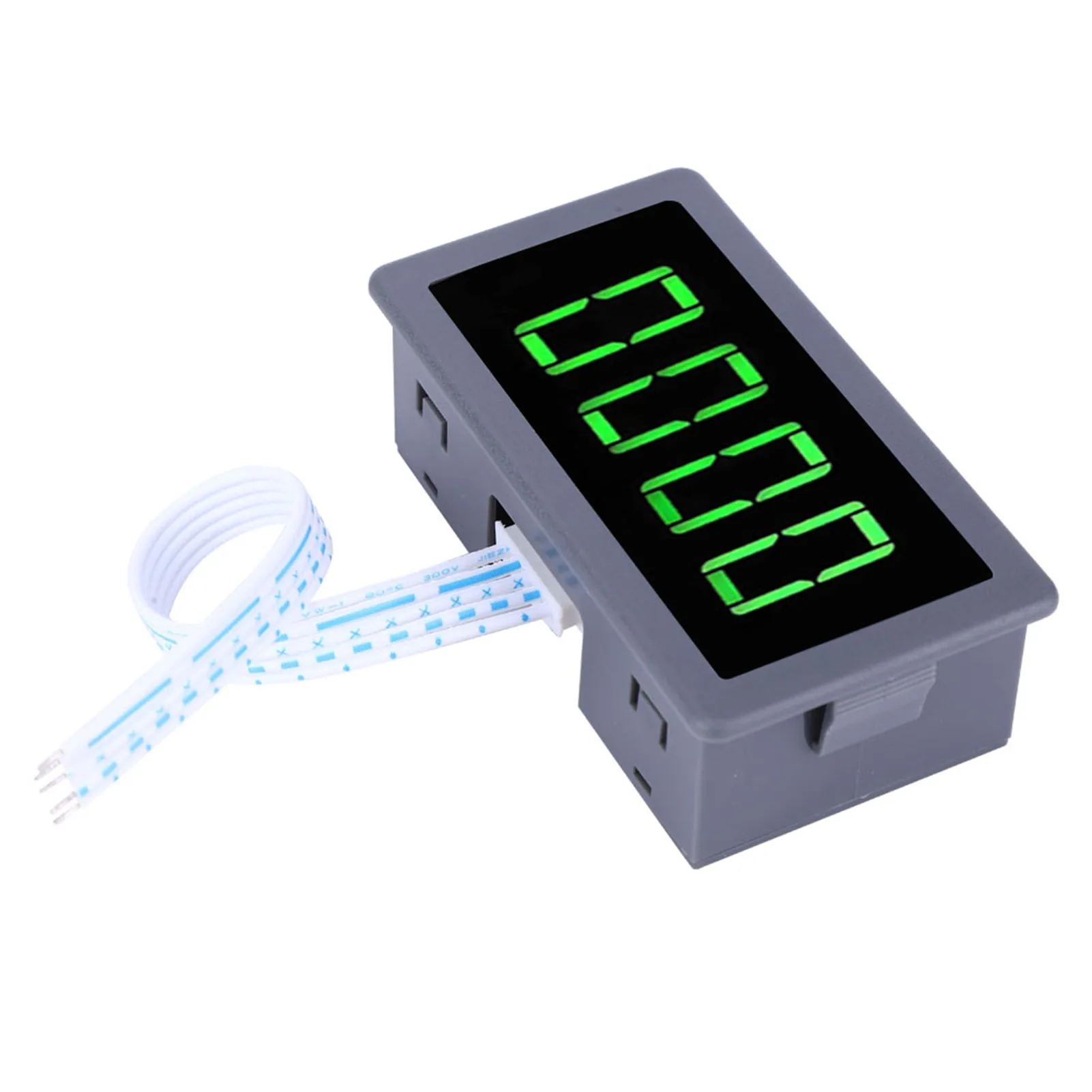 Green 4 Digit LED Motor Tachometer RPM Speed Measure Meter   NPN Hall Proximity Switch Sensor new