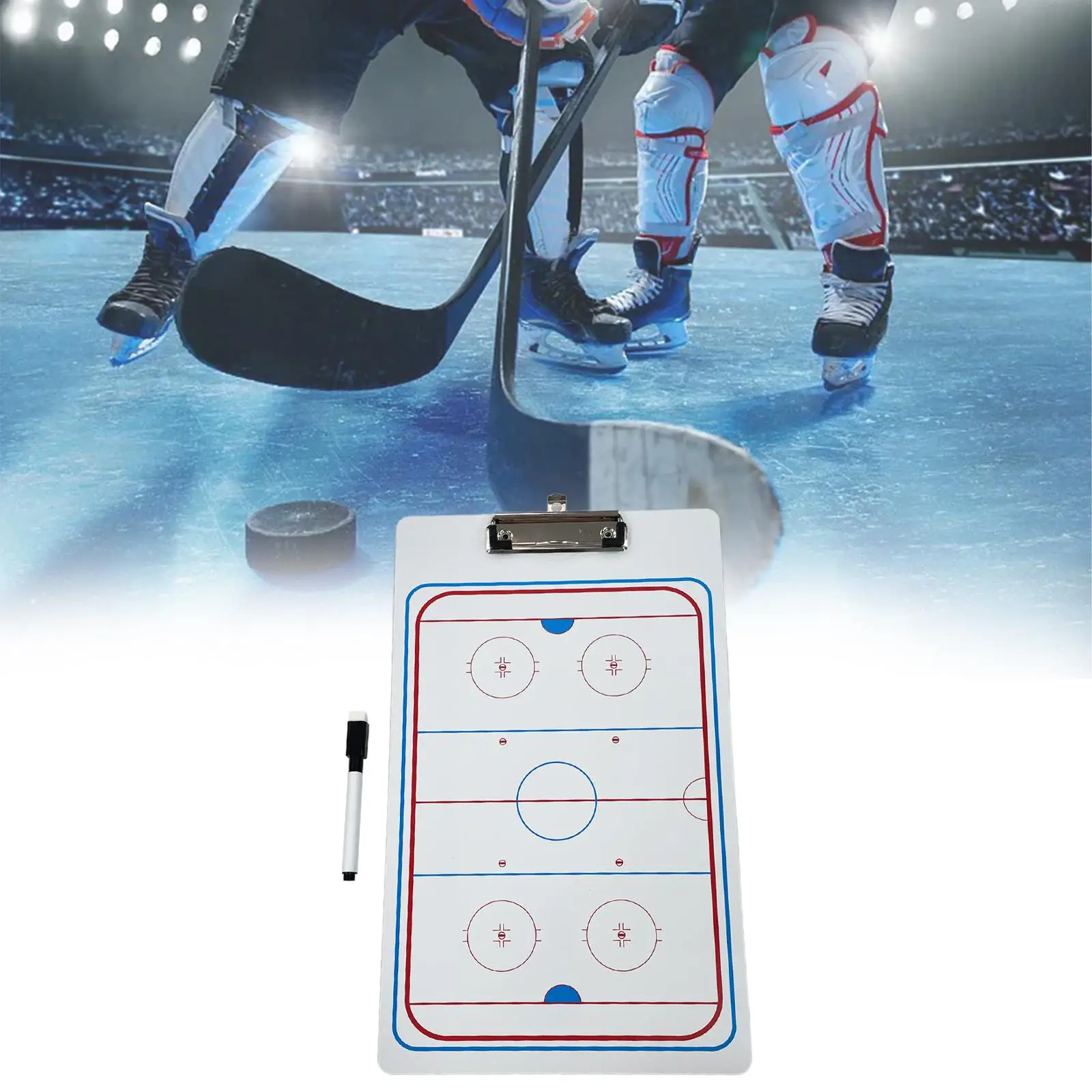 

Ice Hockey Coaching Boards Training Tool Football Strategy Tactic Clipboard