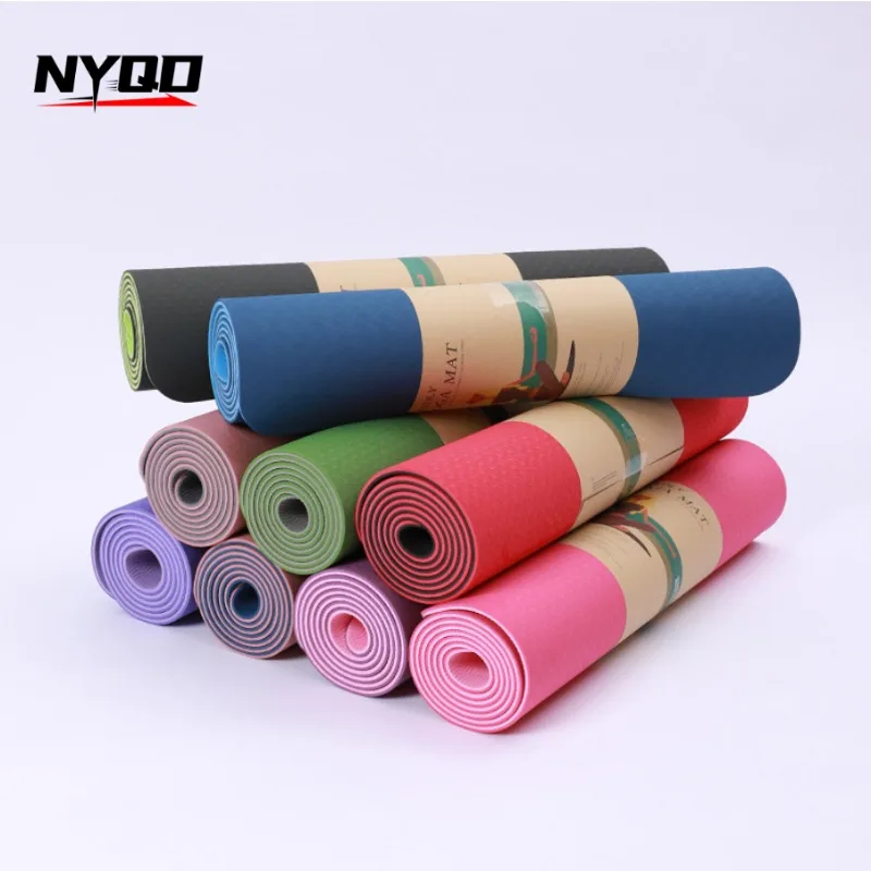 8mm Home Pilates Eco Non-Slip Esteria Yoga Exercise Equipment Tpe Yoga Mat