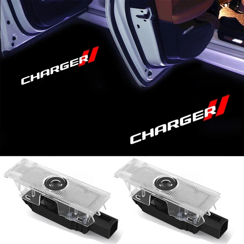 LED for Dodge Charger 2006-2018 2007 2010 2013 2015 Car Door Logo Welcome Light Laser Projector Ghost Shadow Lamp Accessories