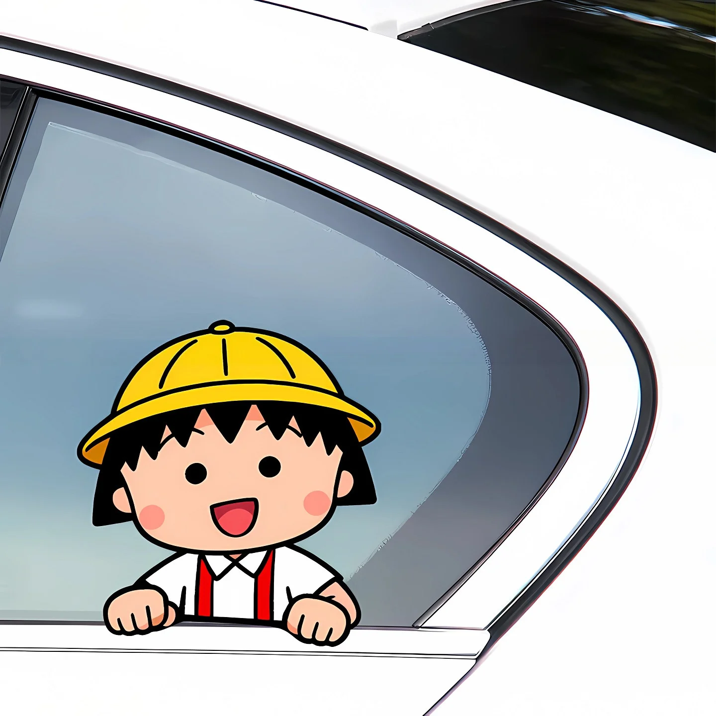Cute Chibi Maruko Chan Anime Peripheral Stickers Given As a Gift, Personalized and Creative Motorcycle Car Body Decoration Decal