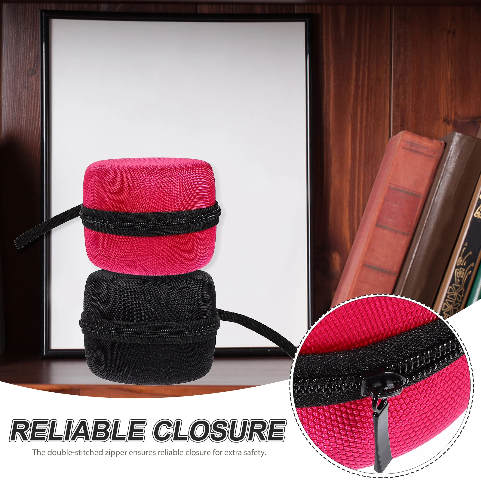 2Pcs Audio Storage Case Portable Speaker Carrier Bag Waterproof Scratch Proof Double Stitched Zipper for Electronic Music Makers