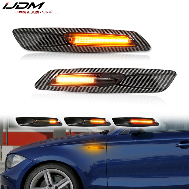 For BMW F10 Sequential Dynamic Flash Amber LED Fender Side Marker Light For BMW F30 E90 E91 E92 E93 E46 E60 E61 Turn Signal Lamp