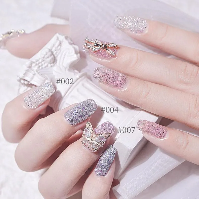 1 tarro de polvo de diamante de cristal para uñas, pigmento brillante para arte de uñas, Micro taladro holográfico, decoración de manicura de cristal