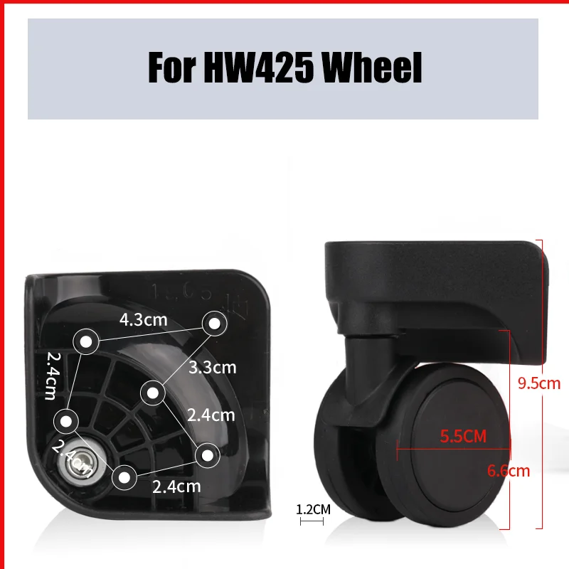 

Suitable for HW425 Suitcase Carrying Wheel Suitcase Replacement Accessories Replacement Universal Wheel Luggage Repair Pulley