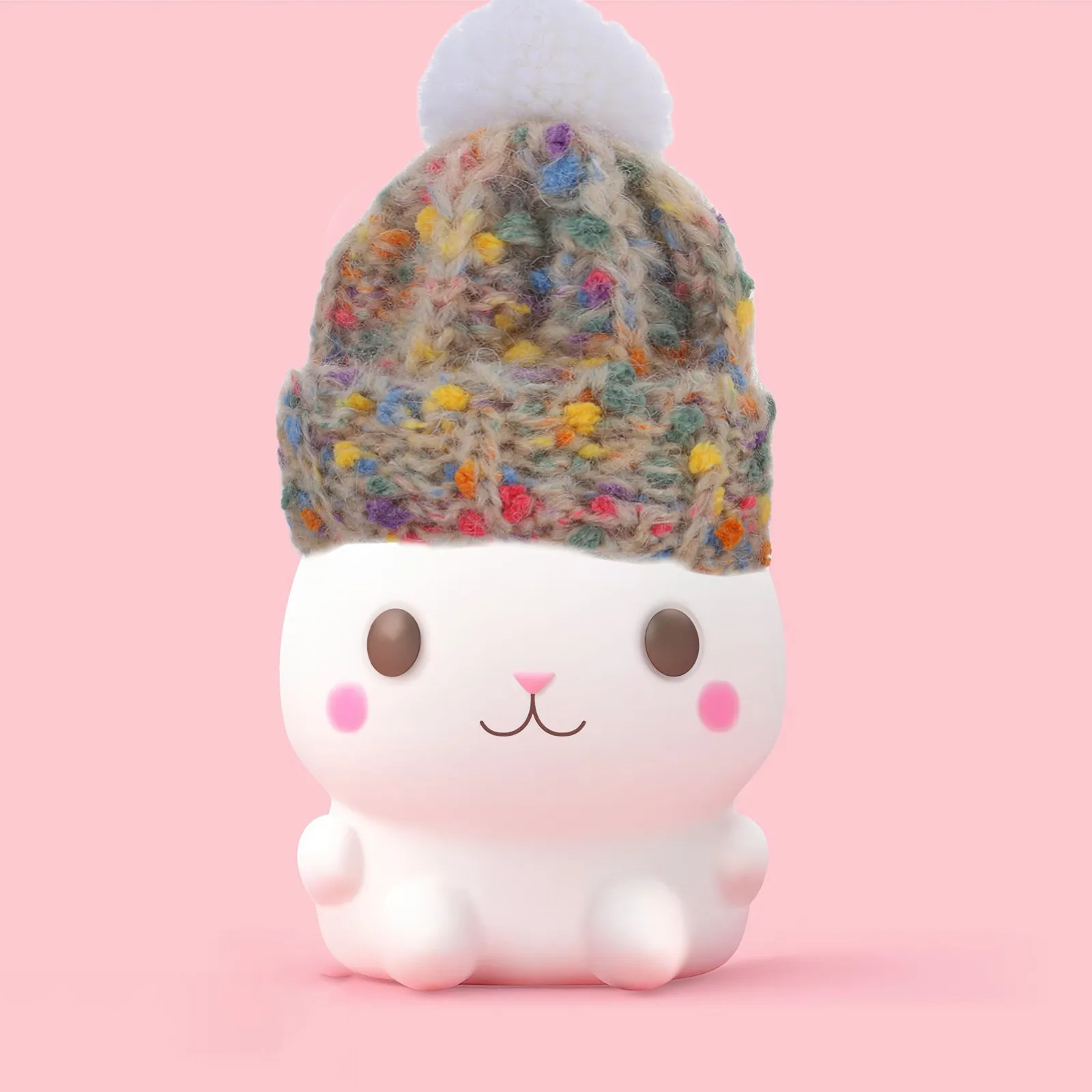 

2 Pcs Supplies Knitted Cap Ornaments Bears Hat Knitting Cute Small Dollhouse