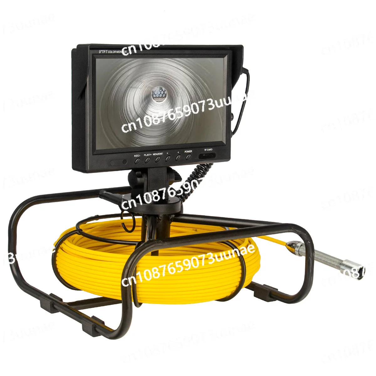 9 Inch Industrial Pipe Endoscope, Night Vision High Definition Inner Wall Maintenance Mine Detector, Fishing Underwater Camera