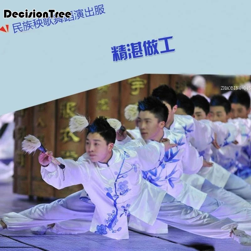 2025 men tai chi wushu shaolin clothing kung fu uniform wing chun uniform embroidered dragon demo outfit men martial arts suit