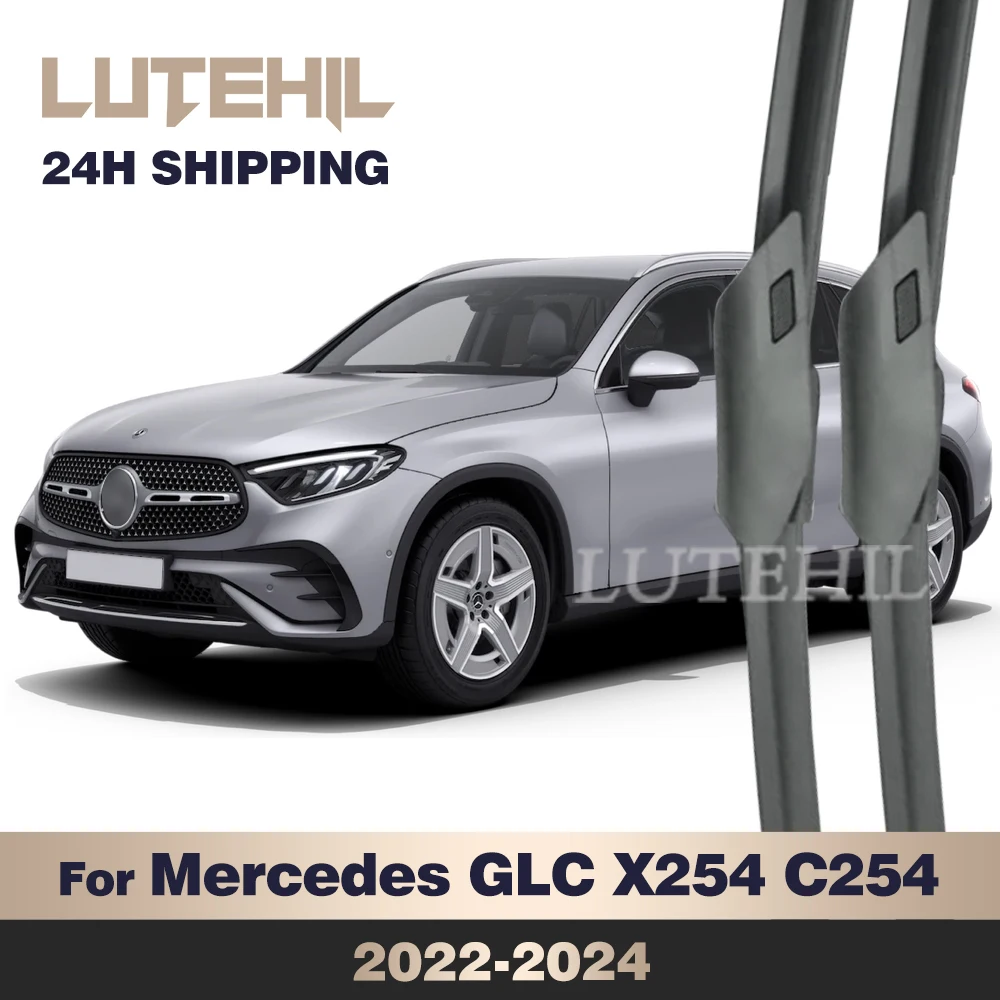 

For Mercedes Benz GLC X254 C254 2022-2024 2023 Wiper Front Wiper Blades Windshield Windscreen Window Brush 22"+22"