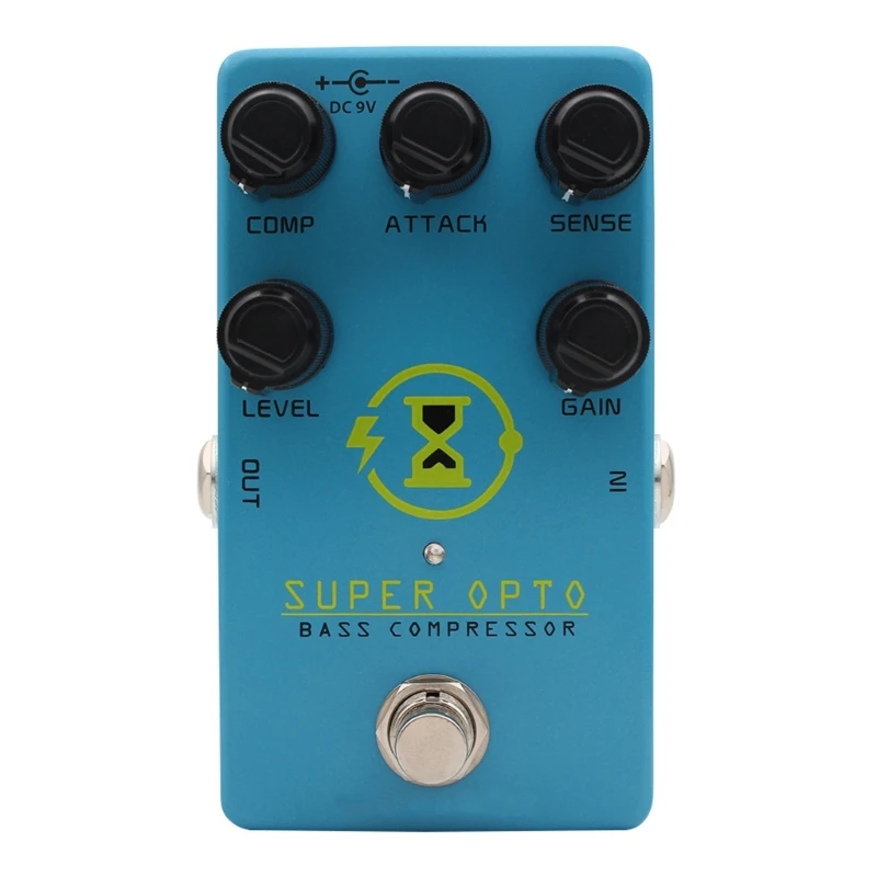 Advanced Aluminum Alloy Bass Compressor Pedal Offering 5 Parameter Adjustments For Customized Sound Dynamics