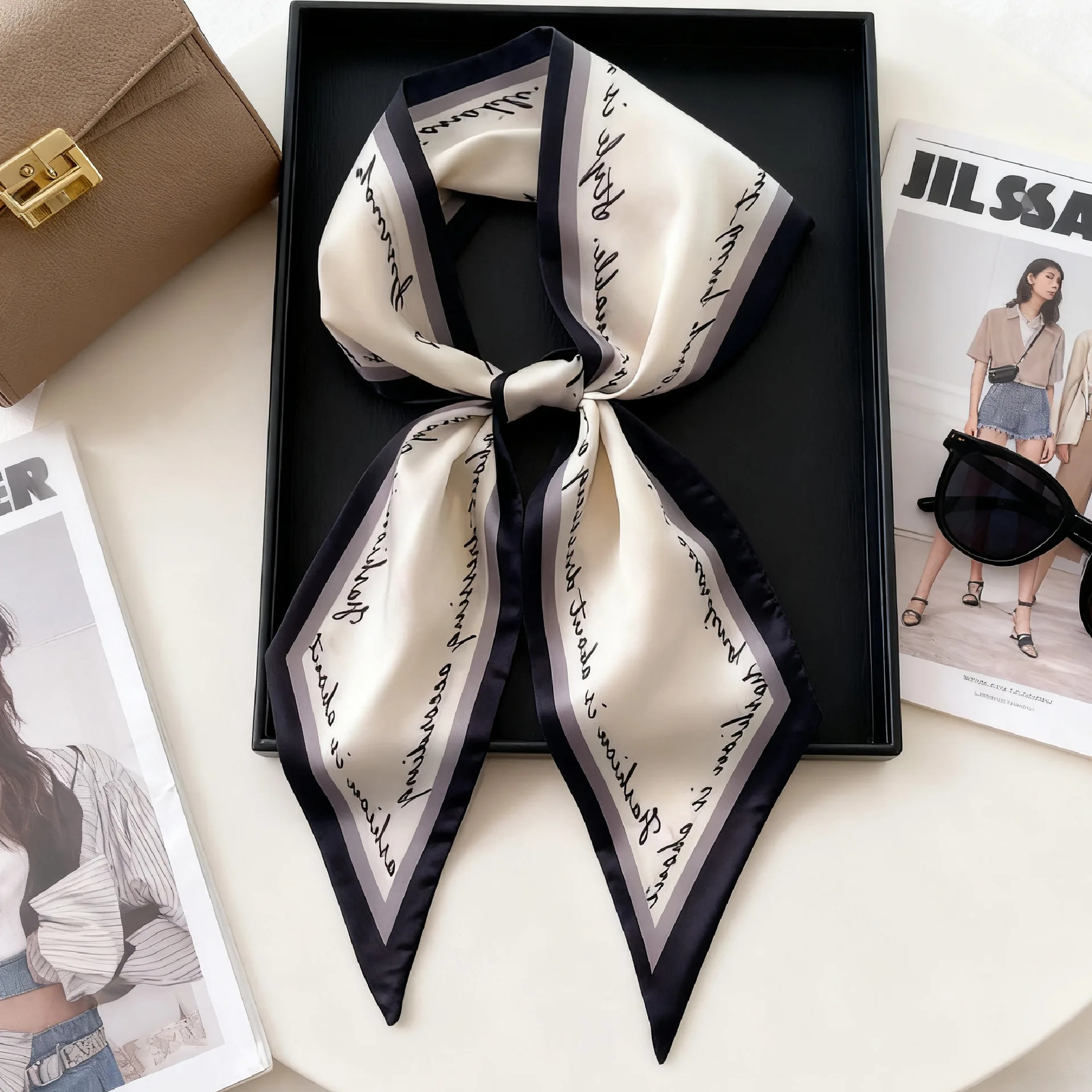 Lenços de pescoço longos de lu - Luxury Bags Duffle avaliação e preço