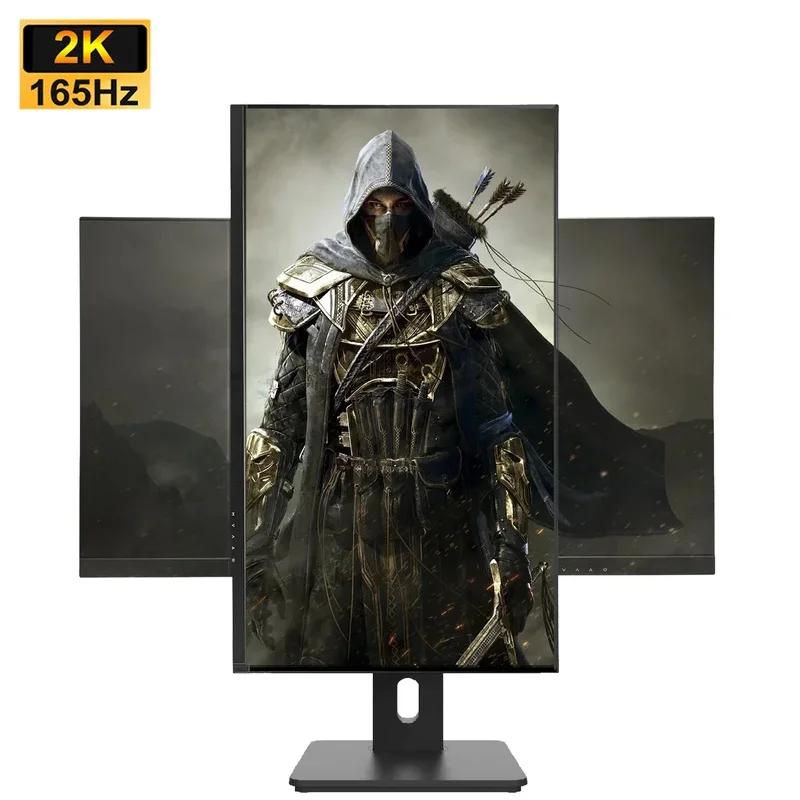 Monitor da 27 pollici 165Hz 2K Display da gioco 1ms Free-sync IPS Display LCD da tavolo Rotazione Ascensore Supporto HDMI DP Supporto PS5 HDR400