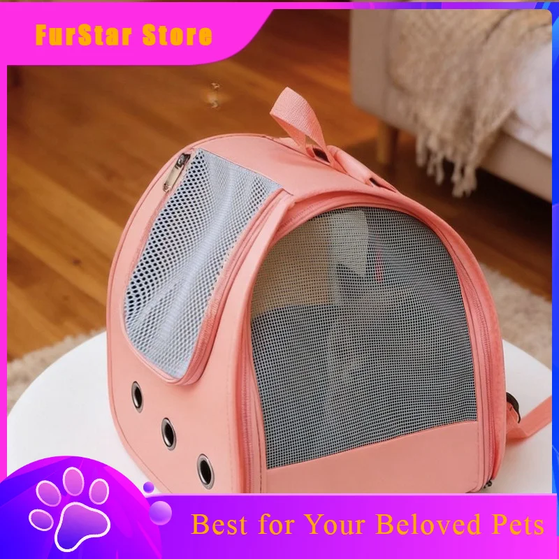 FurStarBackpack Portable Cat Carriers Pet Bag Products Multifunctional Cat Carriers Handbag Oxford Cloth Home Kattasken MH40MB