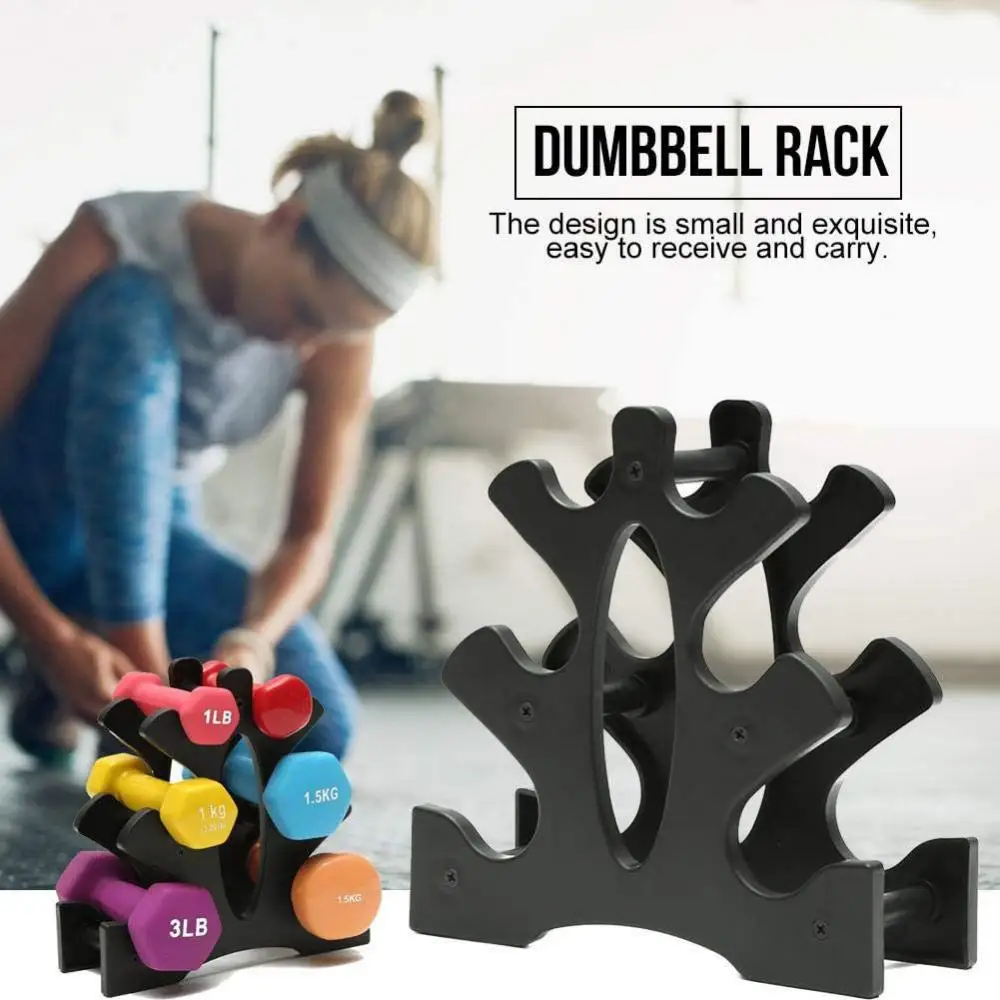 BalanceFrom Dumbbell Set with Stand (1lbs, 1.5lbs, 3lbs Set) Dumbbells Weights Gym Equipment