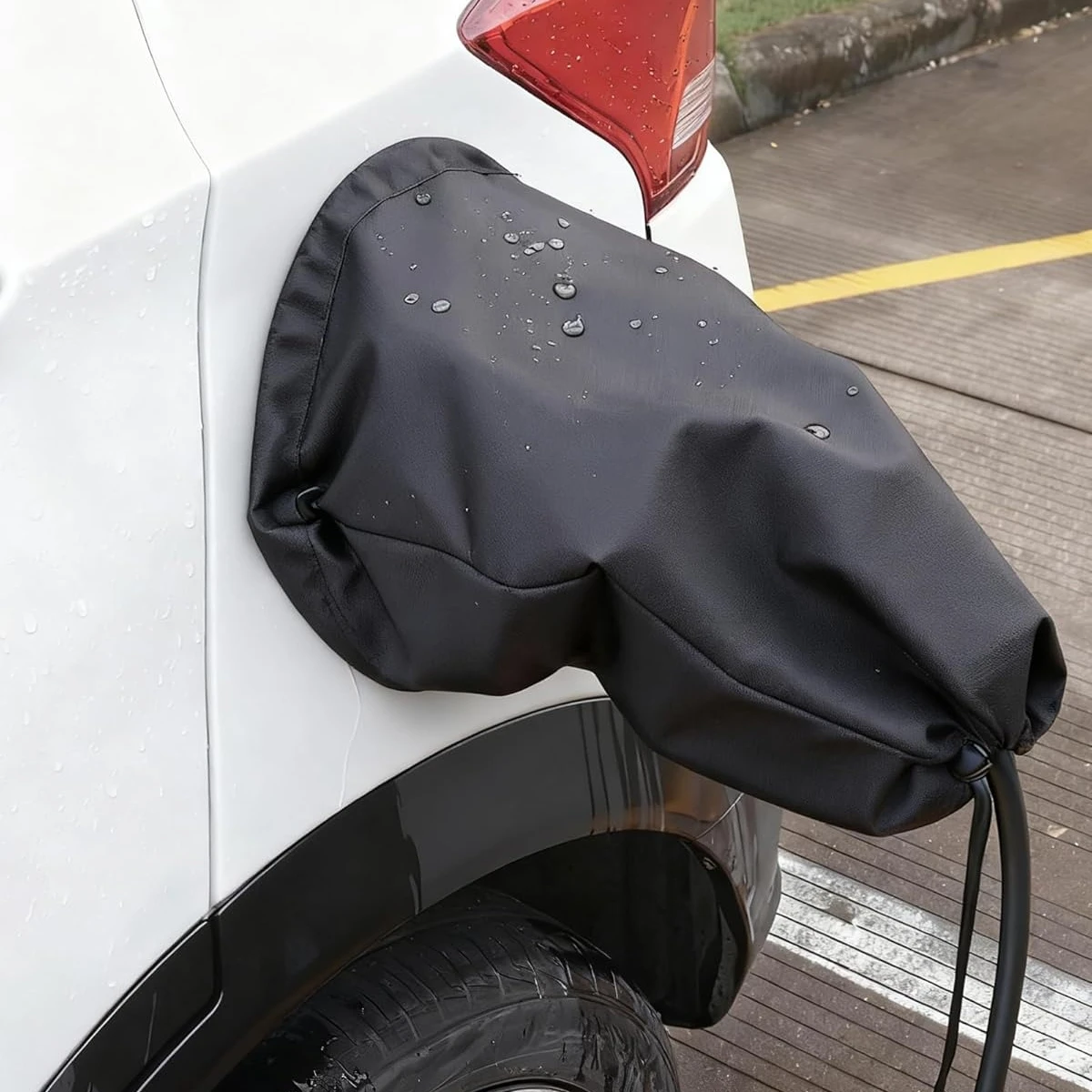 EV Charger Cover, Waterproof Charging Port Cover, Rain Snow Protection, Magnetic Adsorption Universal for Most Electric Cars