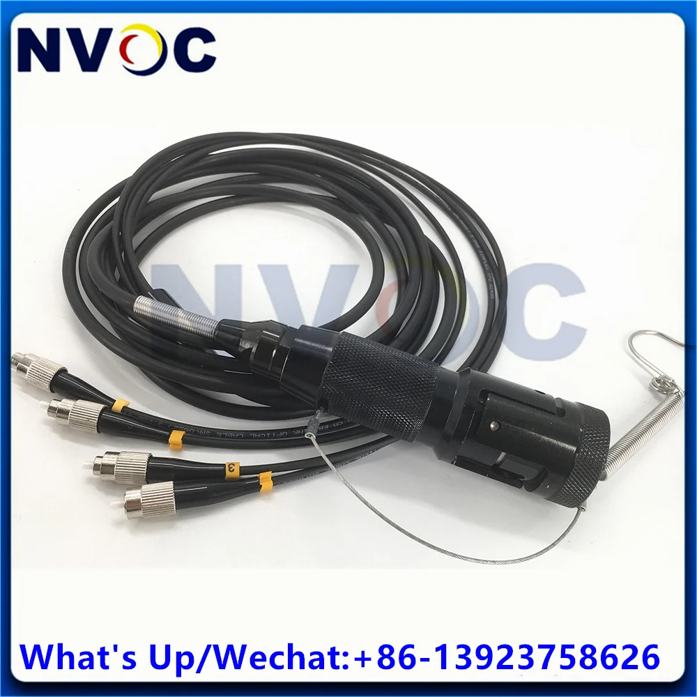 4Fiber Multimode OM2 50/125 200M Round Military Tactical Fiber Patch Cord With Cable PCD310 Drum and 3M 4C-ST Flange Connector
