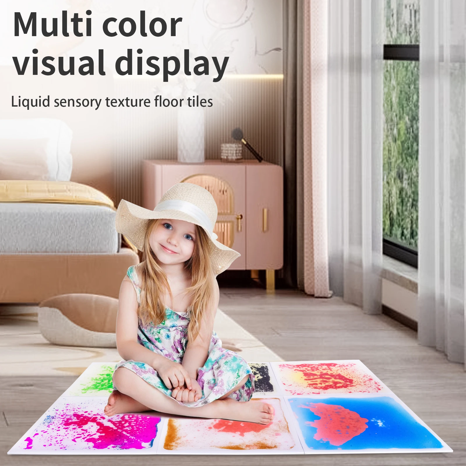 Multisensory Mats Sensory Mats Toddlers Calming Floor Tiles Classroom Sensory Area Visual Sensory Floor Tiles 6PCS