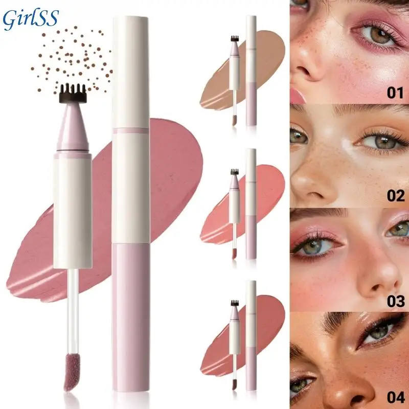 Double Head And Freckle Pen For Natural Look Easy Makeup Application Long Lasting Wear Portable Size T4MB