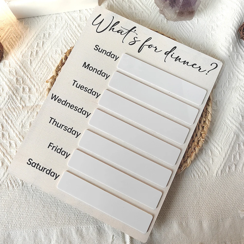 

Refrigerator Magnetic Meal Board Dry Erase Writing Sheet Kitchen Fridge Organizer Weekly Meal Tracker Home Supplies