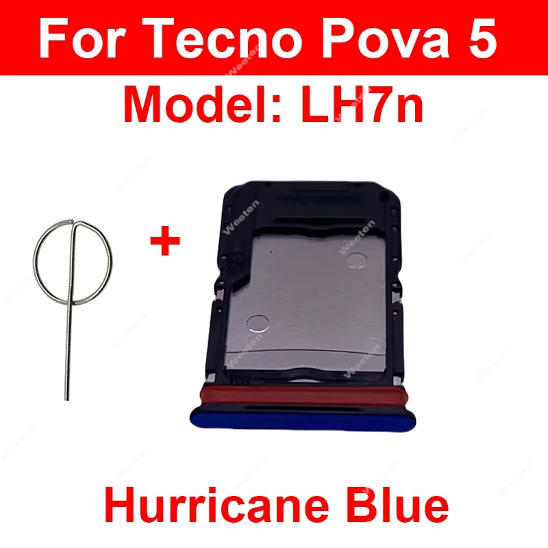 Sim-Kartenfach-Halter für Tecno Pova 5 5 Pro 5Pro 5 Free Fire Edition 5G Sim-Kartenfach Slot Kartenleser SIM-Karte Reparatur Teile