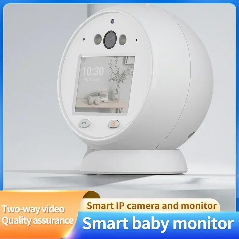 With 2.8 Inch IPS Screen Baby Cry Sound Detection Security Indoor PTZ IP Camera Baby Monitor ICSee Wifi Video Call Camera