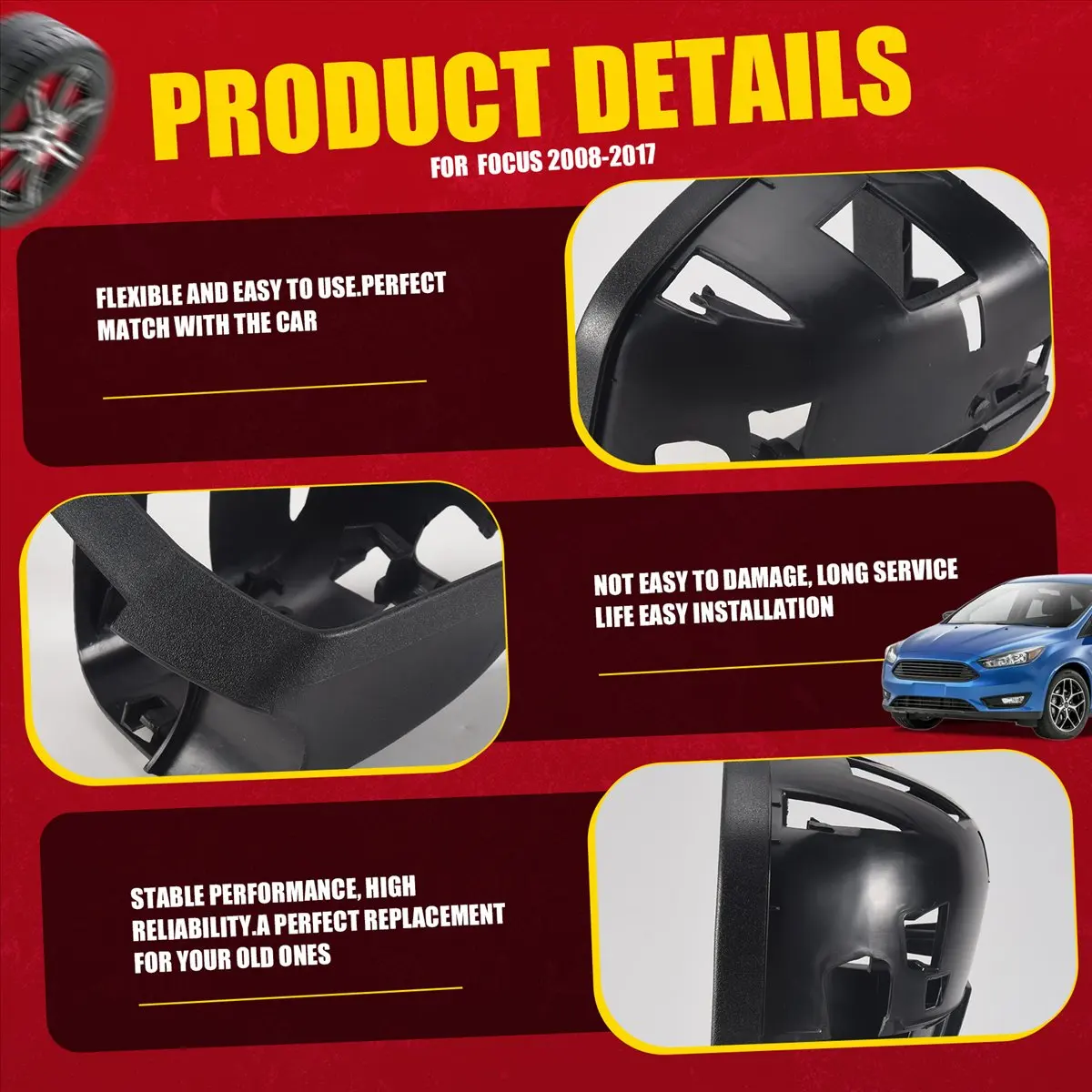 #45V Right Rear View Mirror Cover Frame Mirror Shell Base Exterior,Mirror Covers frame,(ABS)