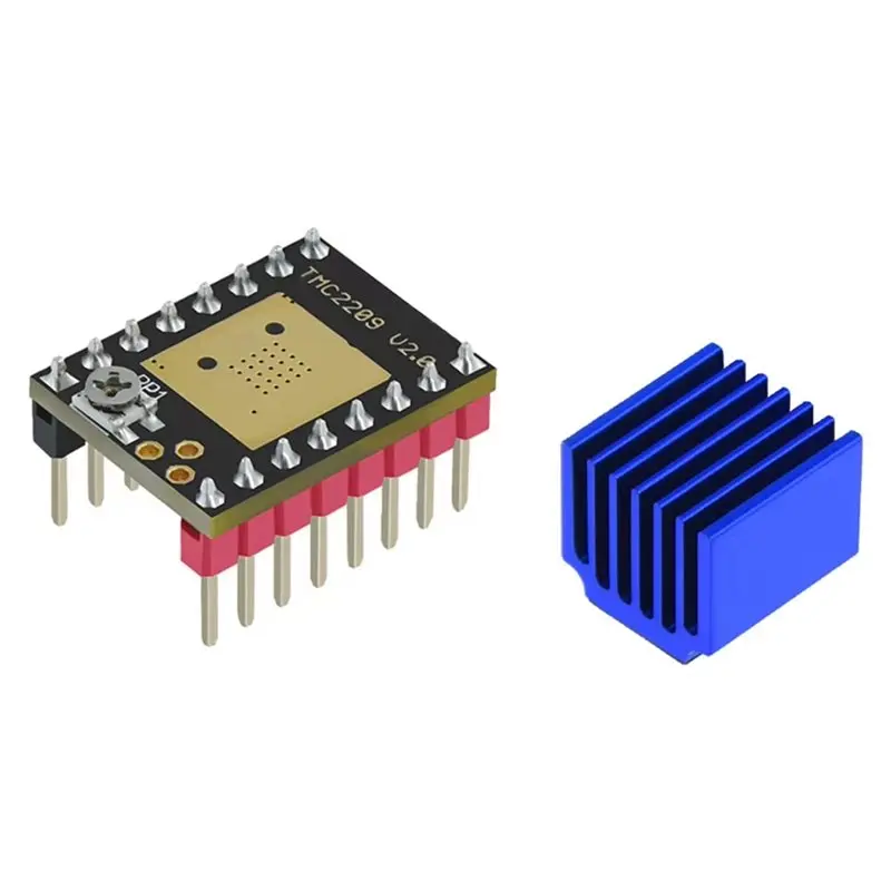 

New!V2.0 UART Stepper Motor Driver 2.5A Ultra Quiet Stepsticks Supports Step/Dir And Uart Modes For 3D Printer Control Boards Si