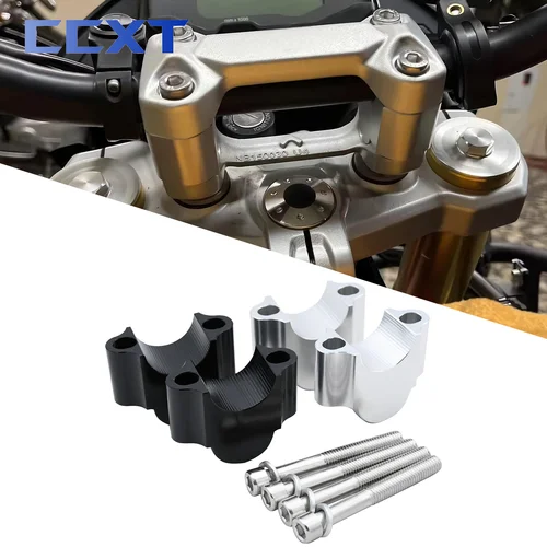 Imagen 1 del producto Elevadores de manillar de motocicleta, abrazadera de montaje, elevador CNC para KTM DUKE 390 690 790 890 990 1190 1290 Adventure/R Honda Yamaha