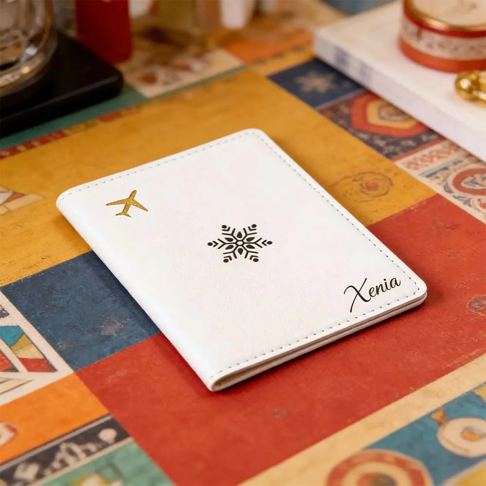 

1 шт. персонализированная обложка для паспорта с именем, свадебный подарок, мягкий кожаный кошелек для паспорта, минималистичный стиль