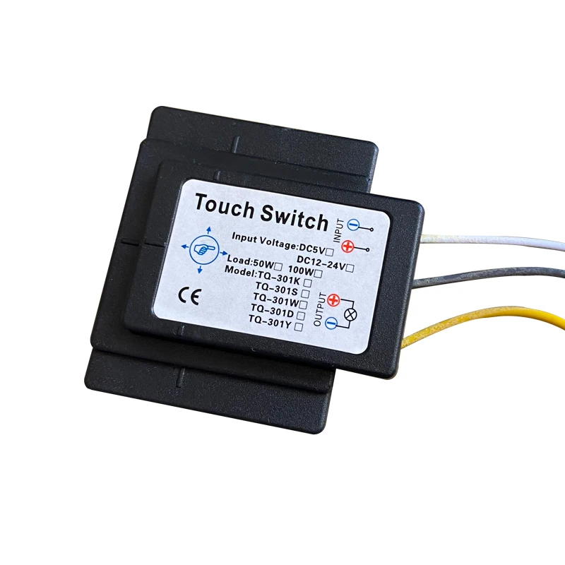 TQ-301SW Touch Sensor Bathroom Mirror Light 12V/24V Dimmable Glass Module Smart Switch
