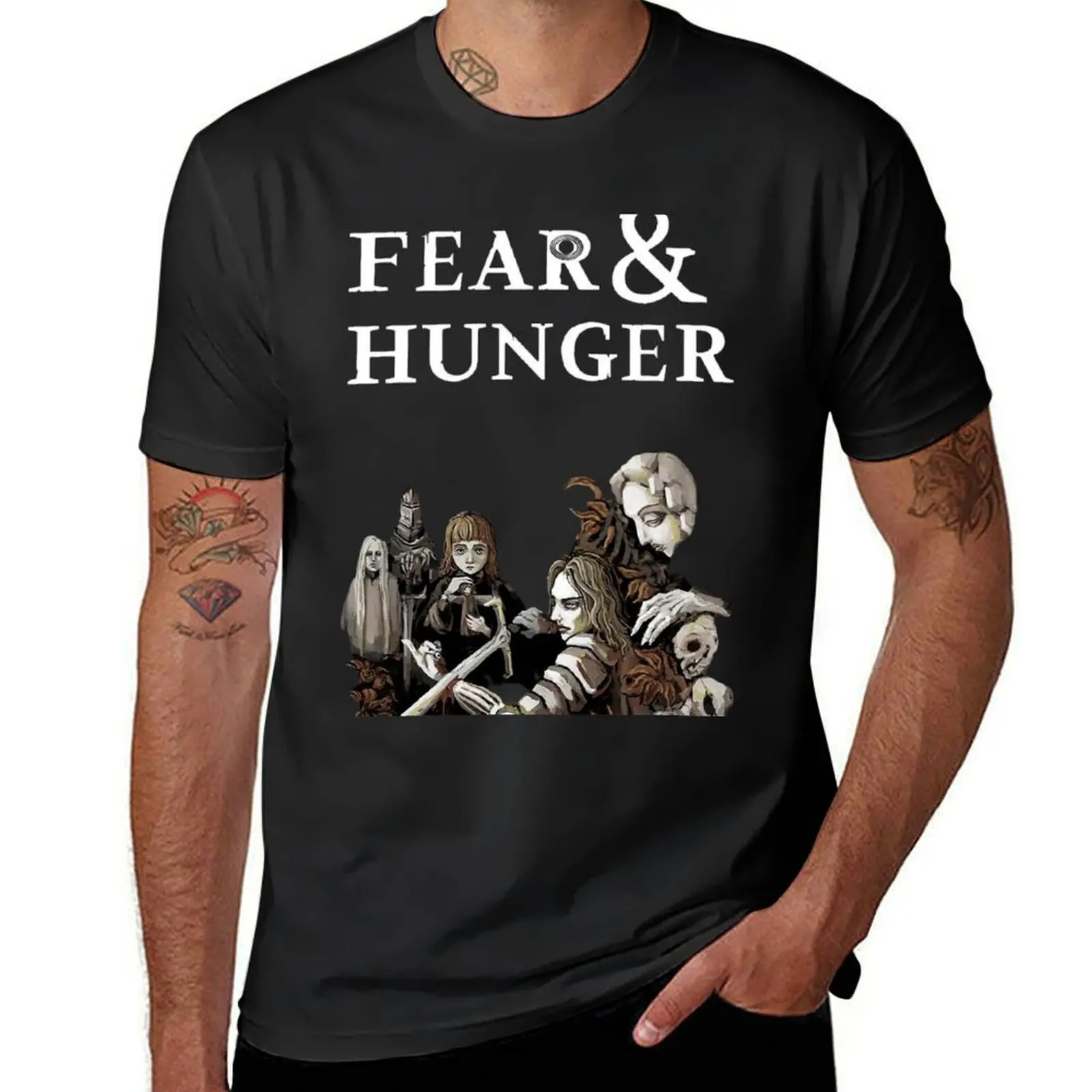 Fear and Hunger T-Shirt new edition kawaii clothes Aesthetic clothing quick-drying clothes for men