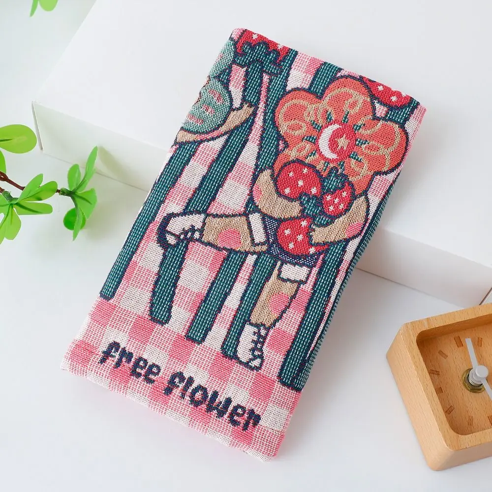 34*40cm Pure Cotton Dish Cloth 4 Layer Cotton Gauze Quick Dry Large Hand Towel Floral Decorative Tea Towel for Home Restaurant