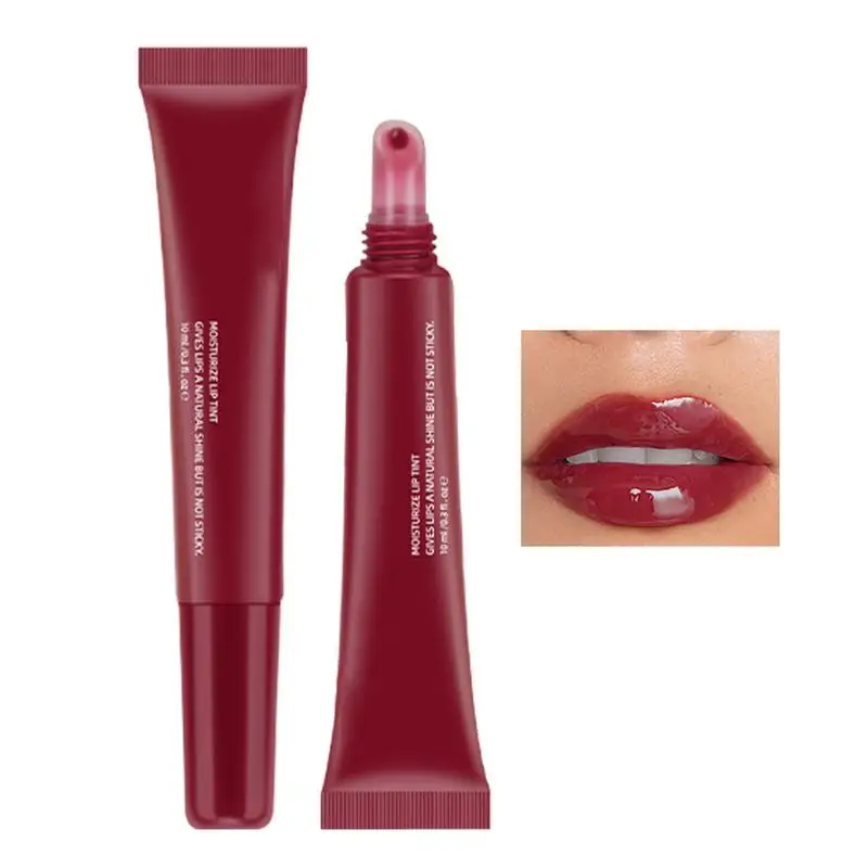 Hidratante Lip Gloss, Lip Plumping, brilhante batom líquido Glitter, 4 cores