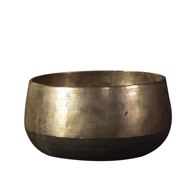 Nepalese handmade mani bowl, classic collection-grade old singing bowl, Buddhist sound bowl, copper-out copper ornament orphan