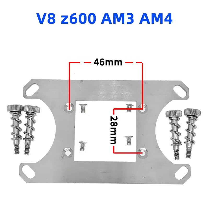Cooler Master V8 AM4 Buckle Custom Radiator Intel AMD Stainless Steel Bracket