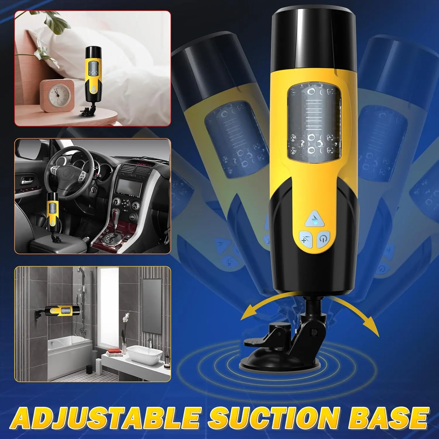Male Masturbator Automatic Masturbators Cup with 7 Thrusting Rotating Modes for Penis Stimulation, Electric Pocket Pussy Stroker