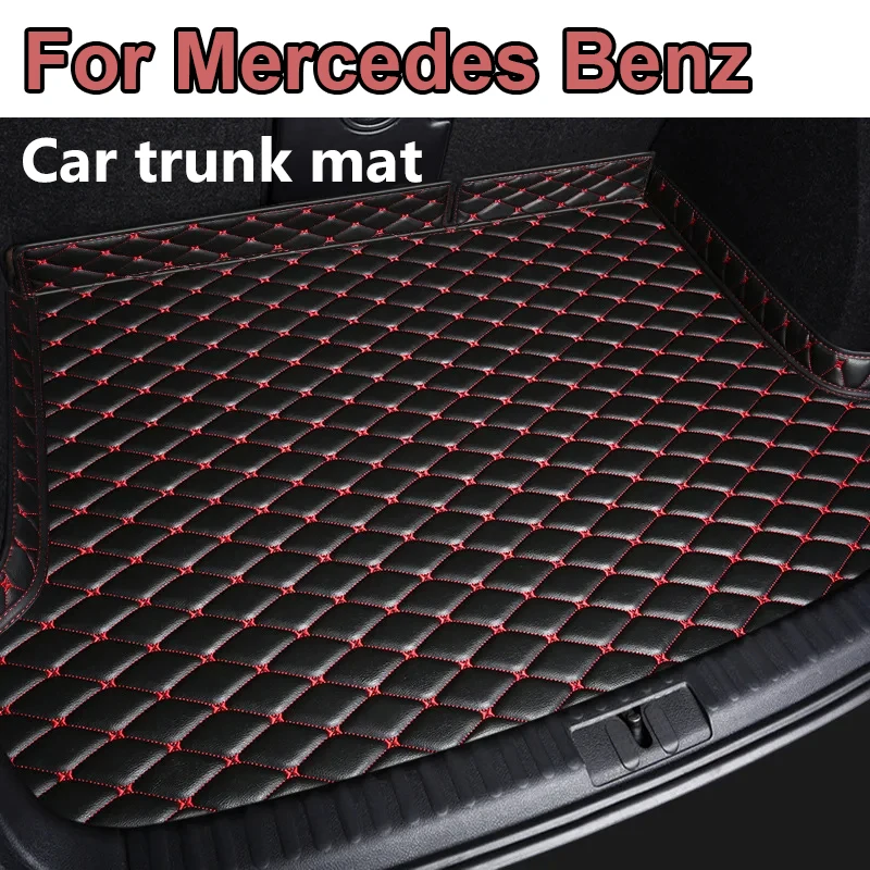 Custom Car Trunk mat for Mercedes Benz GLA GLB GLC Coupe 2016-2022 Interior details Protect the floor car accessories