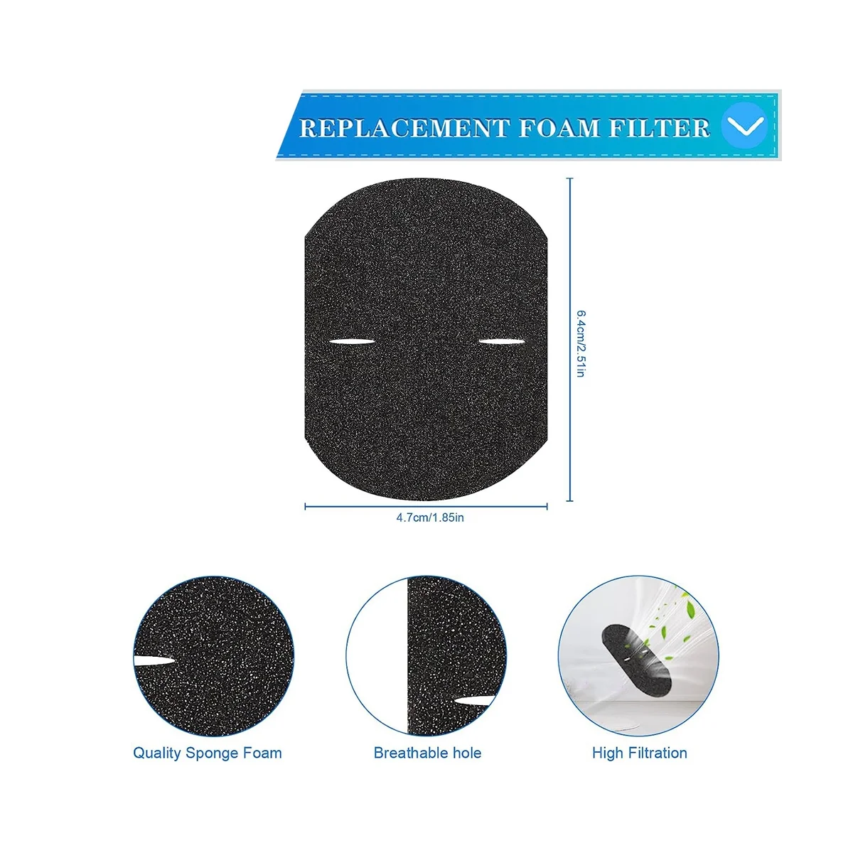 فلتر بديل لفراغ العصا ، آلة العصا ، 6 مرشحات رغوة ، 3 في 1 ، 2030,20303 ، 20304 ، 20307 ، 2030 ، 1611501