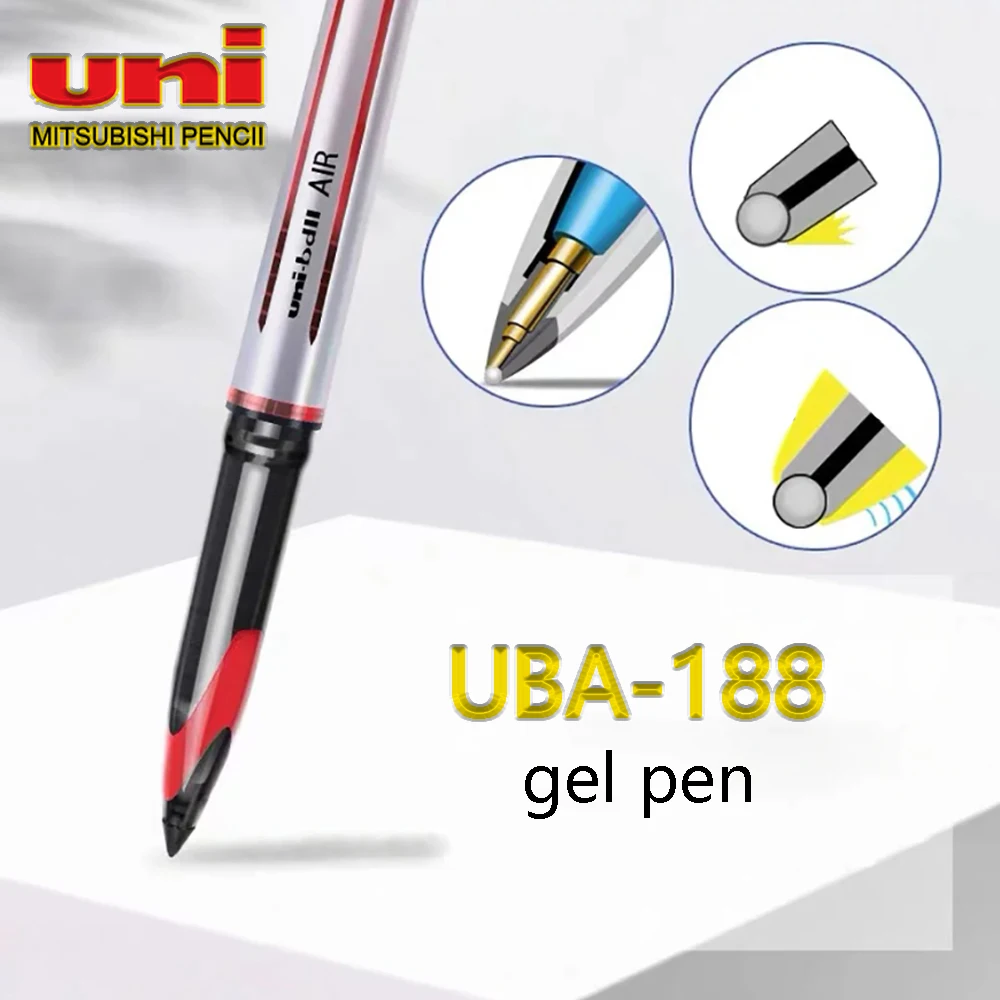 6/12PCS/Set Japan UNI AIR Gel Pens UBA-188 Smooth Sketching Drawing Signature Pen Free Ink Control 0.7/0.5mm Student Stationery