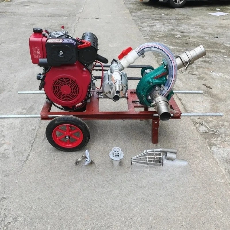 3 inch 28 horses High lift wear-resistant alloy sand pumping pump Sand suction machine River bottom mud sand mining machine