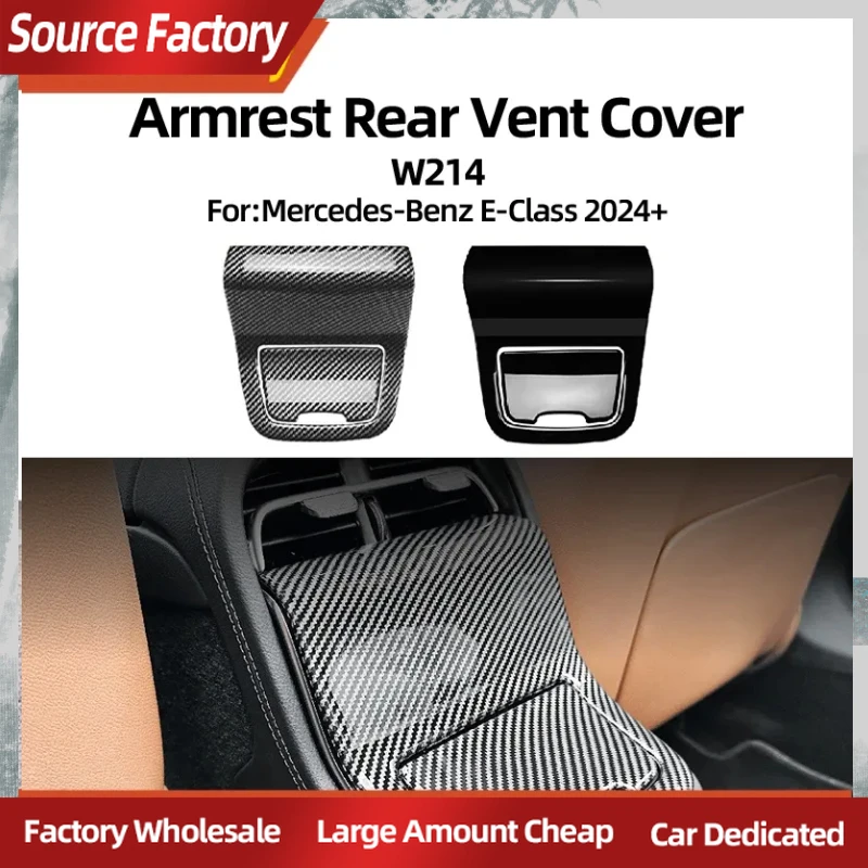 

Спойлеры Крылья для Mercedes Benz E-Class W214 E260 E300 2024+ Модель Задний воздуховыпускной подлокотник Крышка Коробки Модификация Автомобильная наклейка A