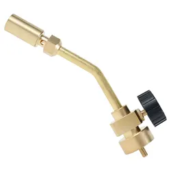 Propane Torch Head Solid Brass Gas Torch Head Manual Start Welding Torch Head Small Portable Brazing Torch Versatile Torch Head