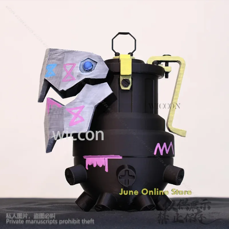 

asdh8@Anime Arcane Cosplay Jinx Cute Prop Chomper Shark s Props Halloween Christmas Party Gifts Woman Girl RoleplayCOSda@