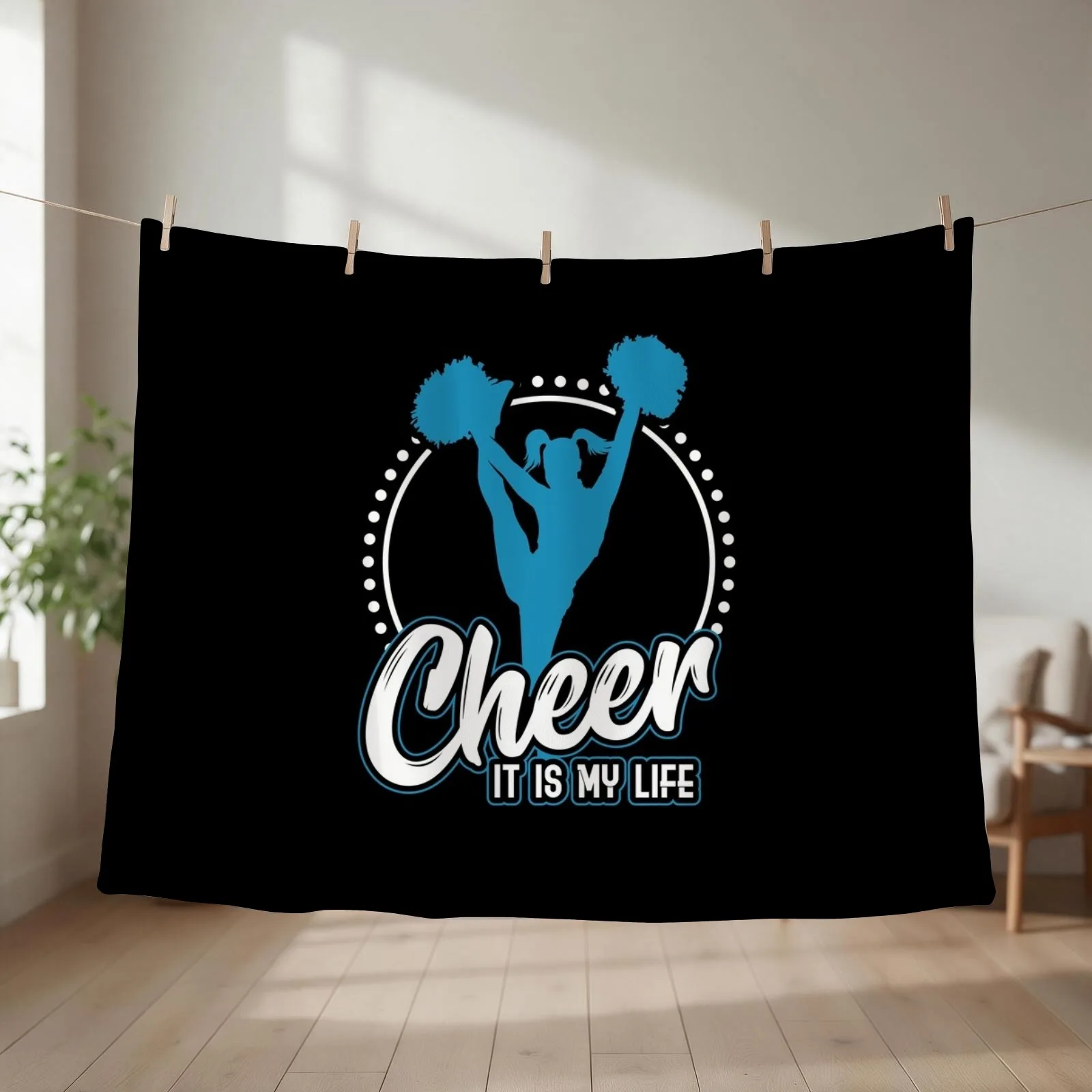 Cheerleader Cheerleading Gift Sport Hobby Throw Blanket Picnic Plush Fashion Sofas Travel Blankets