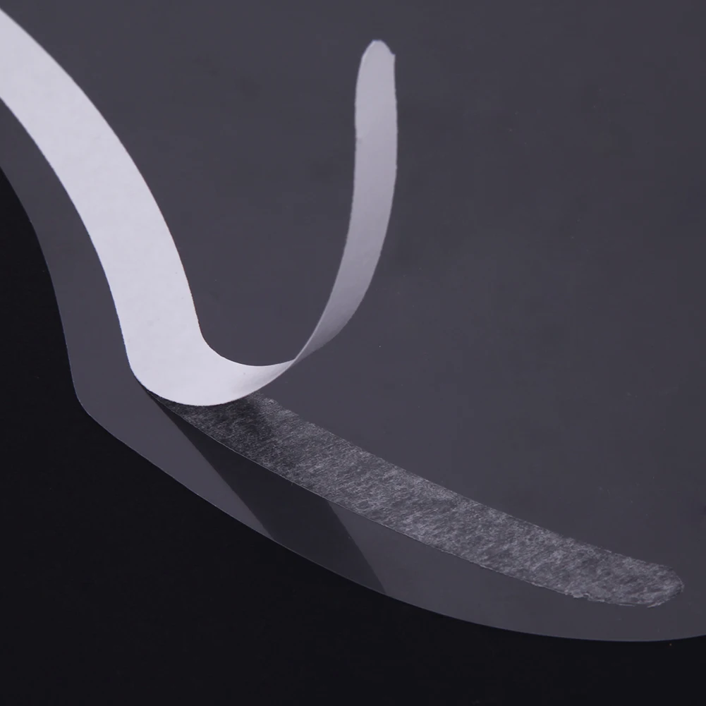 50 個理髪用品使い捨てフェイスヘアスプレーシールドフィルム顔保護シールドマスクスタイリングツールヘアカット用