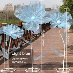 New Wedding Road Lead Flowers Wedding Stage Layout Decoration Home Garden Ornaments Flower Mesh Flower Stand Wedding